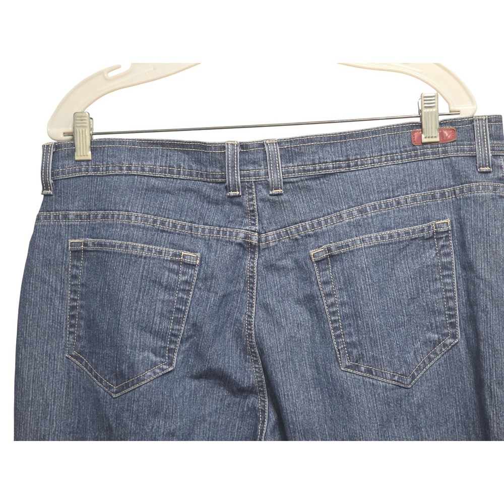 Gloria Vanderbilt Amanda High Rise Straight Leg Blue Denim Jeans Womens Size 16 - Picture 4 of 10